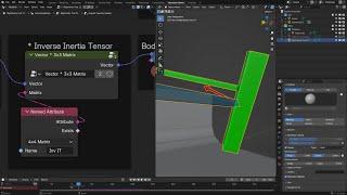 Geometry Node Rigid Body Physics and Inertia Tensors Blender 4.2
