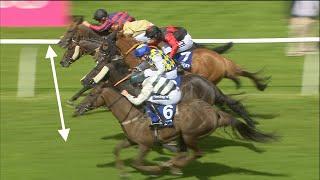 Unbelievable horse race Five horses are separated by inches in thrilling finish