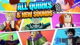 New Update ALL QUIRKS & NEW SOUND EFFECTS IN BOKU NO ROBLOX REMASTERED Almost