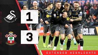 EXTENDED HIGHLIGHTS Swansea City 1-3 Southampton  Championship