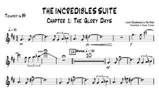 LOUIS DOWDESWELL THE INCREDIBLES SUITE. Lead trumpet transcription.