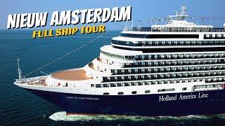 HAL Nieuw Amsterdam  Full Ship Tour & Review 4K  All Public Spaces  Holland America Line