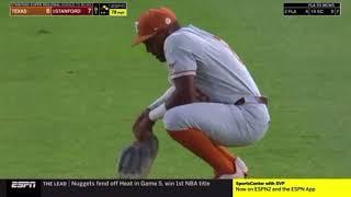 Texas Cant See Fly Ball and Stanford Goes To College World Series 