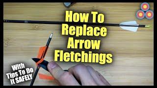 How To Replace Vanes on your Arrows the Right Way  Dont Damage Your Arrow Shafts