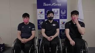 2020 도쿄 패럴림픽대회 - 깜짝 인터뷰 탁구 백영복 김영건 김정길 선수