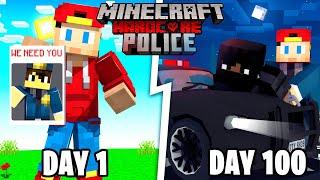 I Spent 100 Days as a POLICE OFFICER  in Minecraft... Heres What Happened