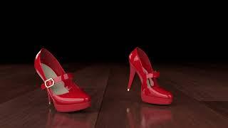 Walking Red Heels