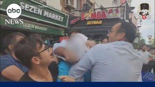 US Marines attacked by mob on street in Turkey