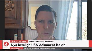 Uppgifter Nya hemliga USA-dokument läckta  TV4 Nyheterna  TV4 & TV4 Play