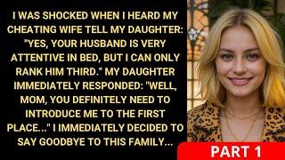 My Cheating Wife And Daughter Were In Cahoots And Both Cheated I Left That Family...