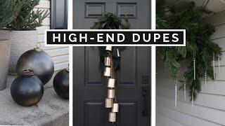 DIY HIGH END HOME DECOR DUPES  OUTDOOR CHRISTMAS DECORATING HACKS ON A BUDGET