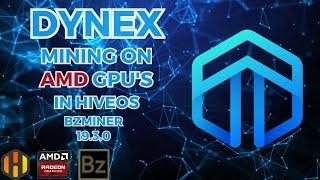 Dynex DNX GPU Mining Guide - DynexSolve - AMD - HiveOS - BzMiner