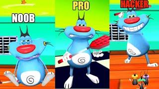 NOOB vs PRO vs HACKER In Oggy Racing 3D  With Oggy And Jack  Rock Indian Gamer 