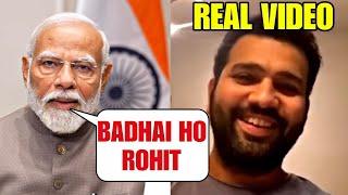 PM Narendra Modi congratulates Rohit Sharma after INDIA won the T20 WORLDCUP 2024 by defeating SA 