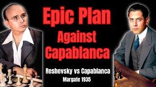 Epic Chess Grandiose Middlegame Planning. Reshevsky vs Capablanca