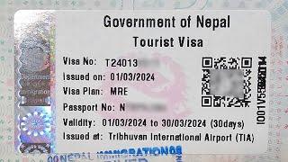 Nepal Visa On Arrival at Tribhuvan International Airport Kathmandu Nepal 2024 4K FULL GUIDE