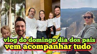 família Santina vlog de dia dos pais Fabi e lê mami e Papi foram almoçar juntos.