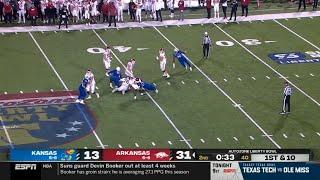 Kansas forgets how to tackle and KJ Jefferson makes them pay