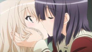 Anime girl kiss girl #35  Lesbian kiss