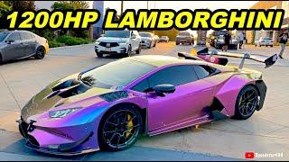 *ALEX CHOI* Insane 1200HP Lamborghini Huracan Downshift & Revving Sound Porsche Launch Control