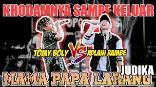 Mama Papa Larang - Judika Live Ngamen Adlani Rambe Ft. Tommy Boly