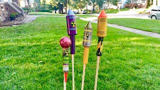 Comparing Radioactive Mega Willows Nuetrino and Crucible Rockets