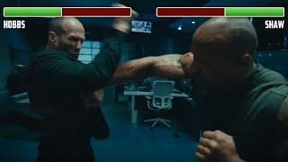 Hobbs vs. Shaw WITH HEALTHBARS  Office Fight  HD  Furious 7