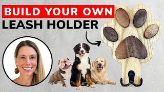 DIY Super Easy & Beautiful Dog Paw Leash Holder