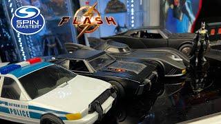 Comparing Spin master The Flash Movie 89 Batmobile to The Batman Batmobile and Jada Toys Batmobile