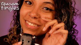 Sleepy Tascam Tingles  Wet Mouth Sounds & Visual Triggers  ASMR #sleepaid