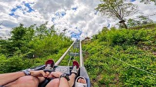 SkyLand Ranch Roller Coaster - Pigeon Forges Newest Mountain Coaster
