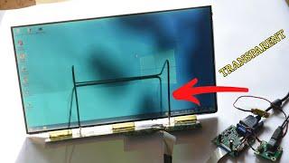 How to Make a Transparent Monitor at Home And Its Super Easy  DIY Transparent Screen