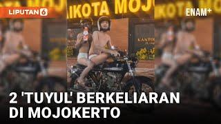 Konyol 2 Pemotor di Mojokerto Dandan ala Tuyul di Jalanan  Liputan6