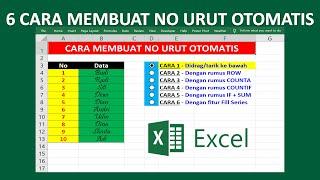 6 CARA MEMBUAT NOMOR URUT OTOMATIS