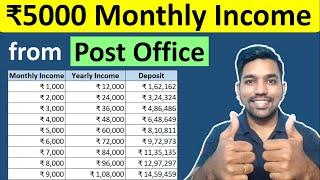 ₹5000 Monthly Income in Post Office Monthly Income Scheme MIS in Hindi Calculator