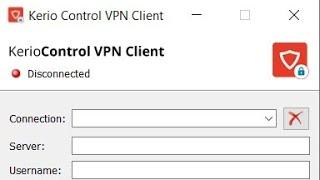 Kerio Control VPN client installation - backup and restore connection lists credential information.
