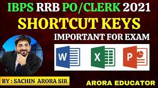 Computer Awareness for IBPS RRB PORRB Clerk  Computer Shortcut Keys  IBPS RRB Computer Awareness