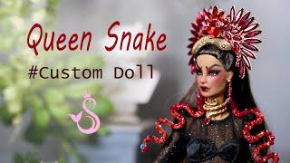 QUEEN SNAKE  - Custom doll - Barbie Doll fashion doll -  Doll Repaint -  Sang Bup BeMy Video