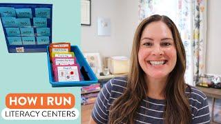 How I Run Literacy Centers in First Grade  Literacy Center Management in Grade 1