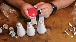 Box Opening & Review of the Neporal MagicPro Rechargeable Light Bulbs with Remote