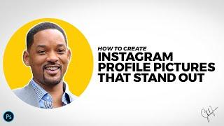 How to Create Instagram Profile picture in Photoshop like Will Smith  Photoshop Tutorial