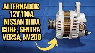 Alternador 12V y 110A para Nissan Tiida Cube Sentra Versa Nv200 Unboxing Review