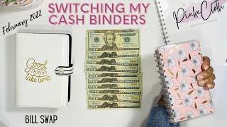 FEBRUARY 2022  SWITCHING MY NEW CASH BINDERS  BILL SWAP WHEW  APINKECLOTHLIFE