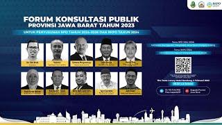 Forum Konsultasi Publik Provinsi Jawa Barat Tahun 2023