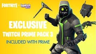 *NEW* Fortnite Twitch Prime PACK #3 LEAKED Fortnite Battle Royale Twitch Skins 3 - ALL ITEMS