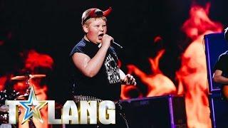 12 year old Oliver Rytting keeps on rocking on Swedens Got Talent