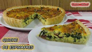 QUICHE DE ESPINAFRES nutritivo delicioso e fácil receita Portuguesa