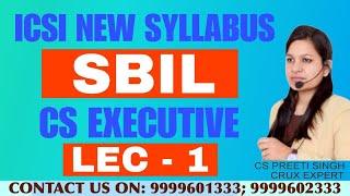 ICSI New Syllabus I CS Executive I Setting up of Business I CS Executive Dec 2023 I Demo Lecture  1