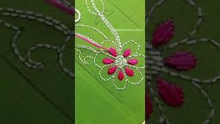 Beautiful Borderline design stitching tutorial for Nakshi KanthaDress  Learn Nakshi Kantha #shorts