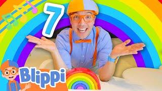 Count the Colors in the Rainbow in Blippis BRAND NEW Numbers Song  Kids Educational Counting Songs